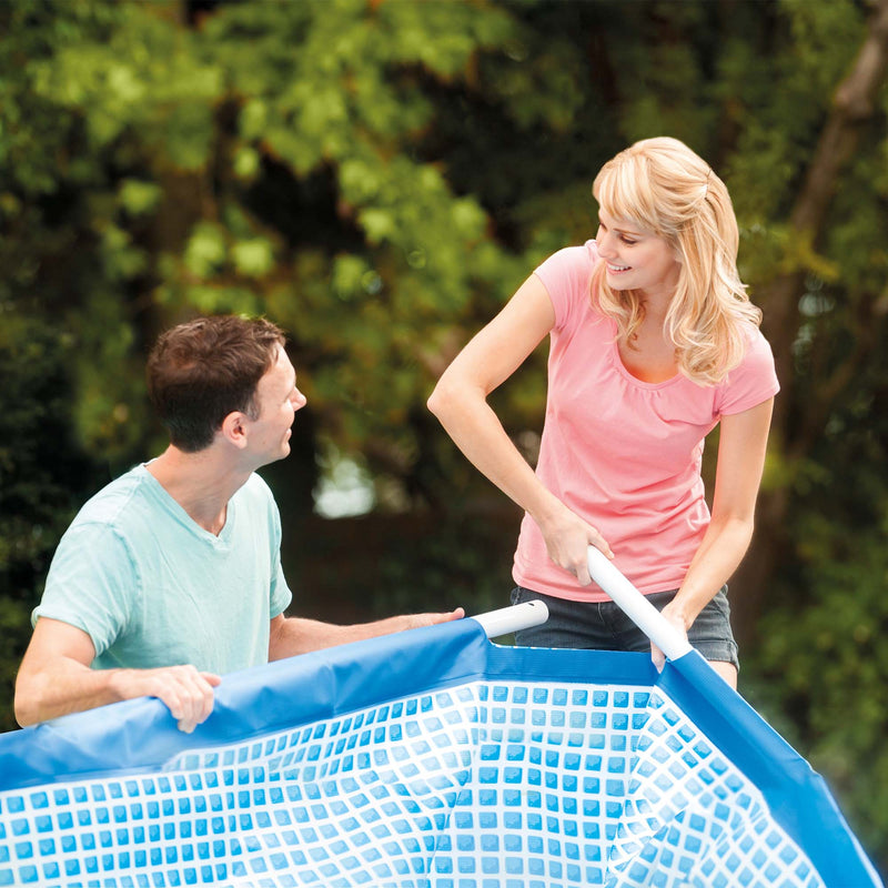 Intex Piscina Small Frame rettangolare con Pompa Filtro, 450x220x84 cm