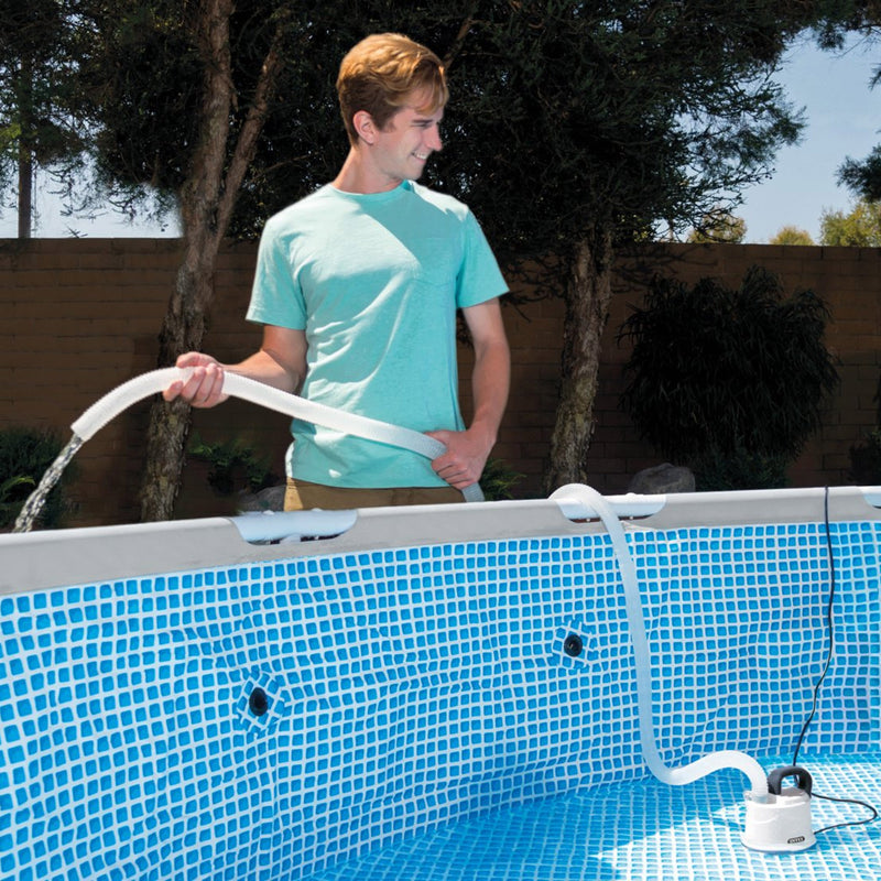 Intex 28606 - Pompa di Svuotamento per piscine, Plastica, Bianco